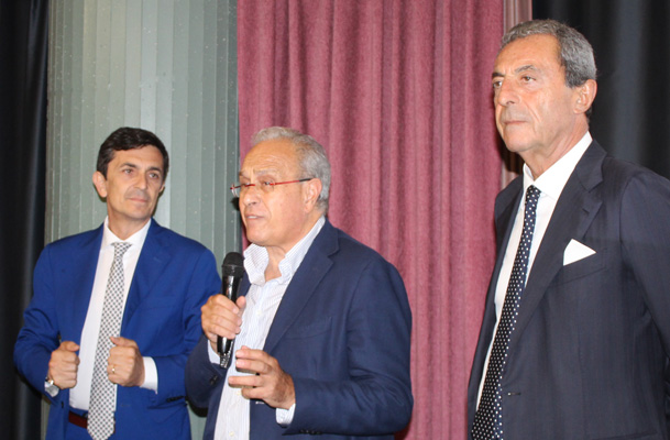 Da sinistra Daniele Rotondo, Paolo Di Giannantonio, Attilio Romita